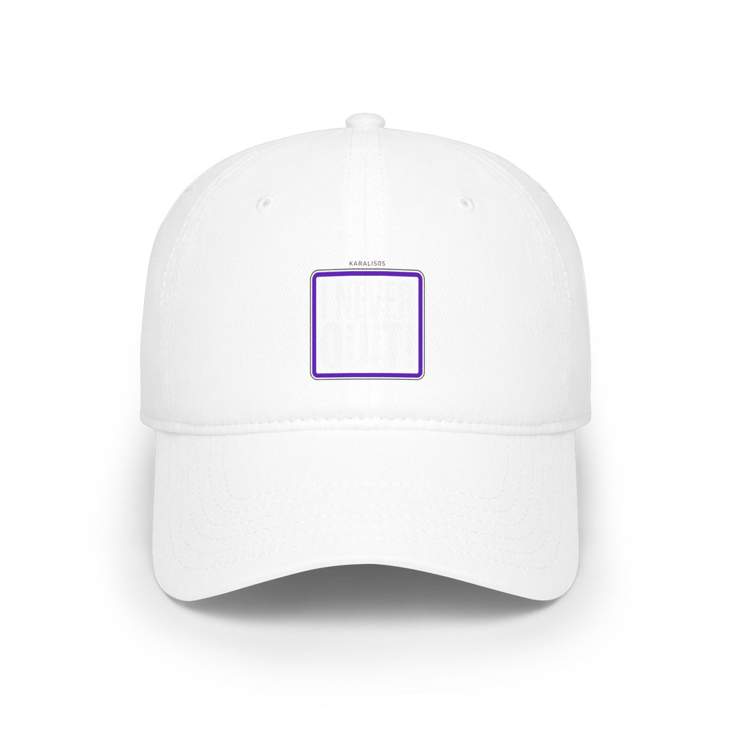 I Never Quit Cap — Motivational Low Profile Baseball Hat