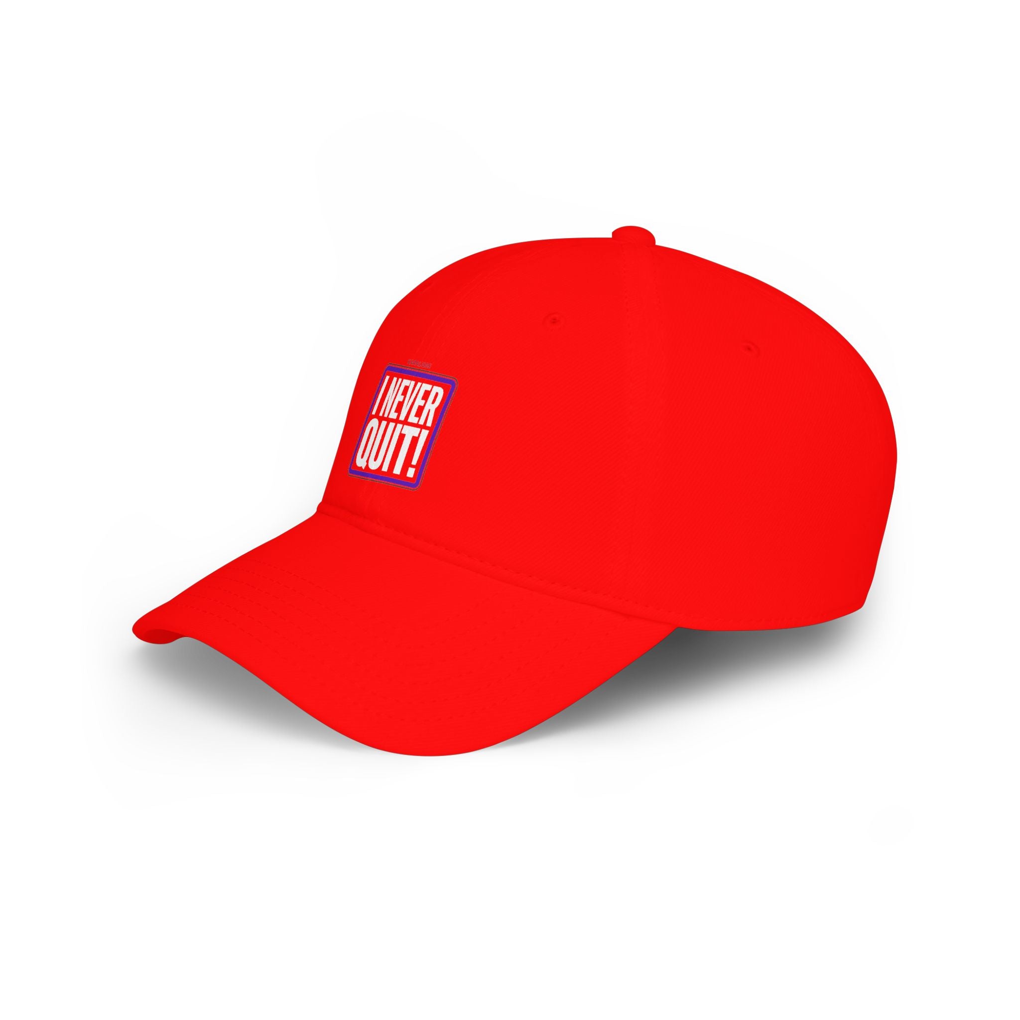I Never Quit Cap — Motivational Low Profile Baseball Hat