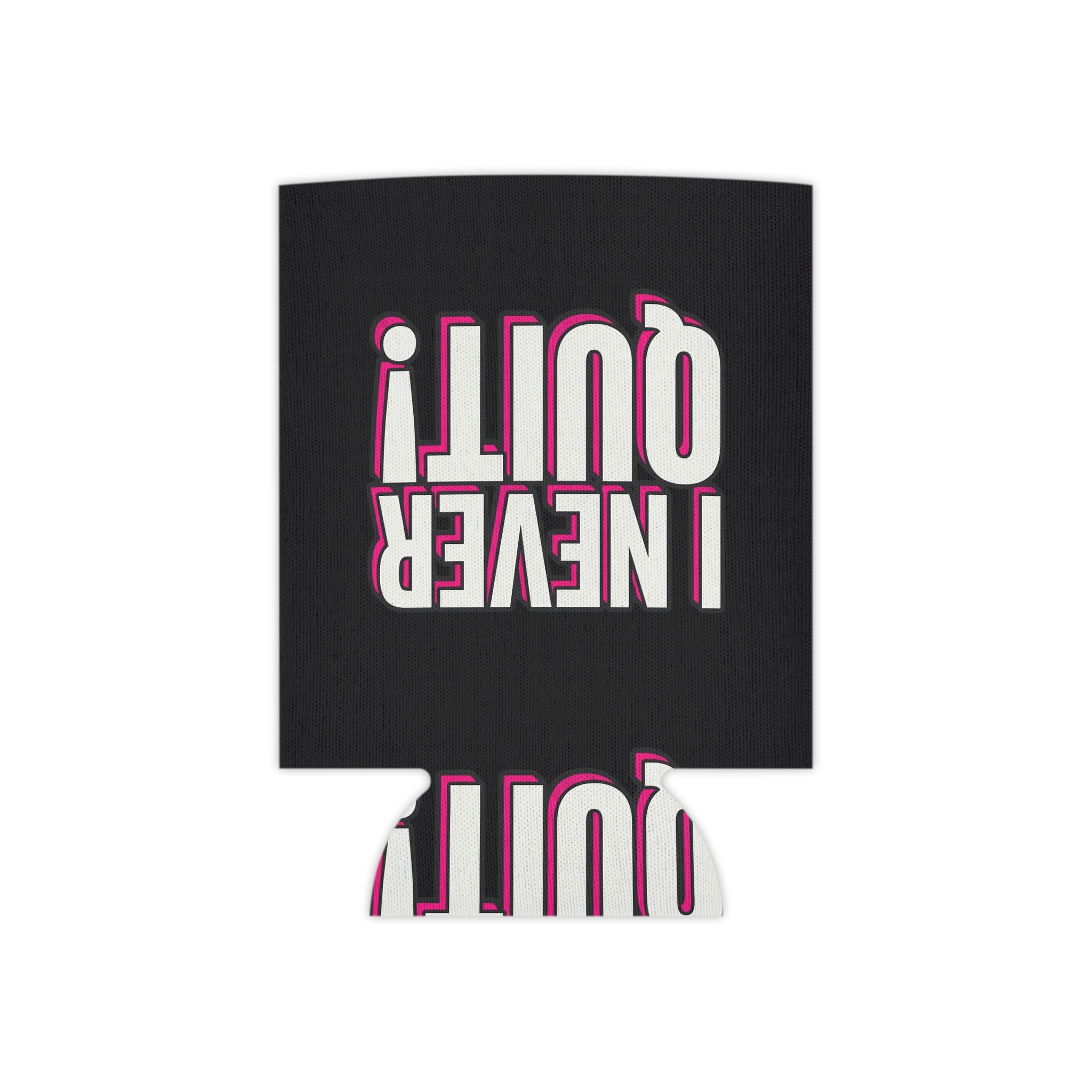 Can Cooler — "I NEVER QUIT" Gaming Koozie